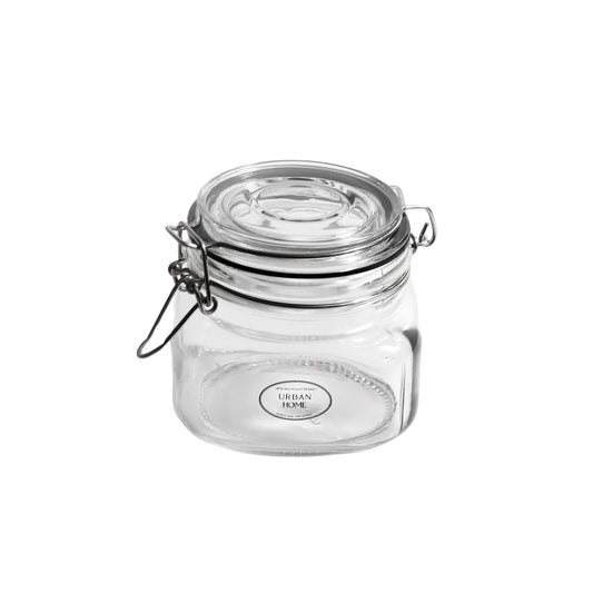 Clear sealed jar glass