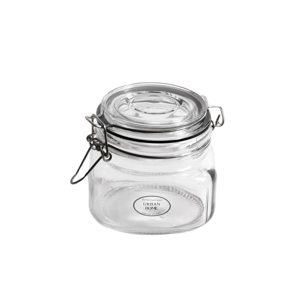 Clear Sealed Glass Storage Jar 500ml/1000ml