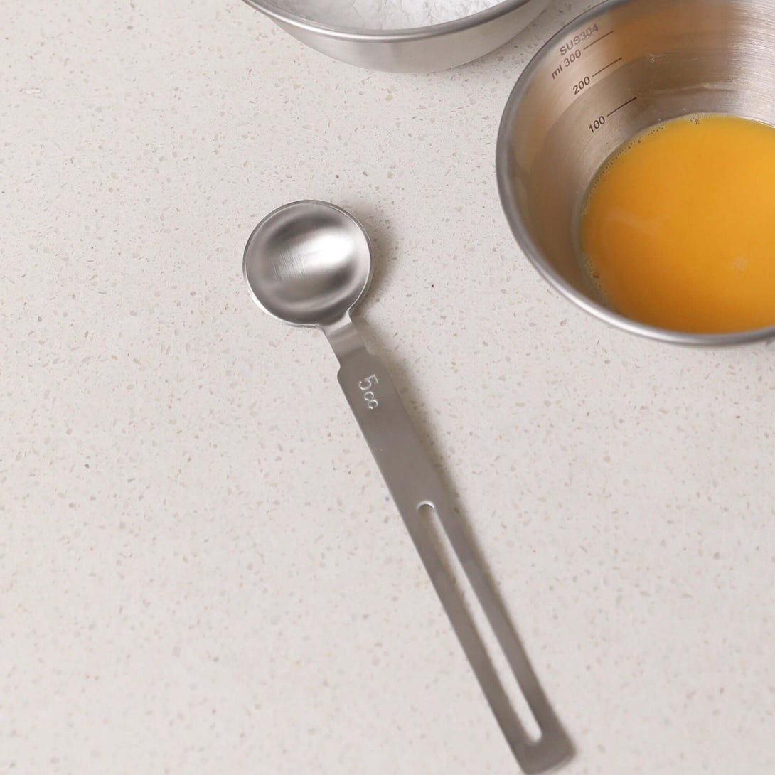 ubenkaku 18/8 stainless steel measure spoon for prep cooking