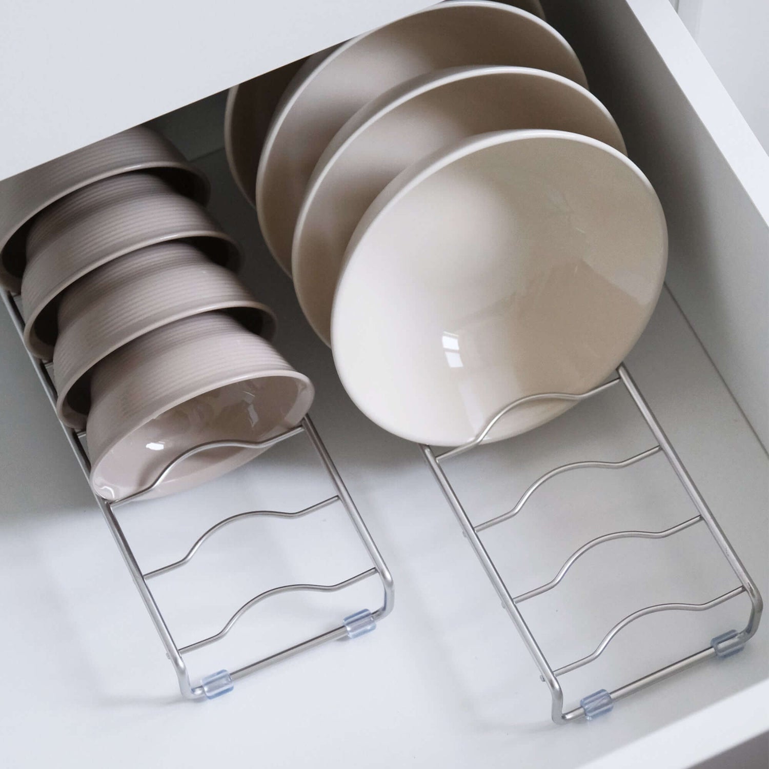 ubenkaku dish organizer for cabinets