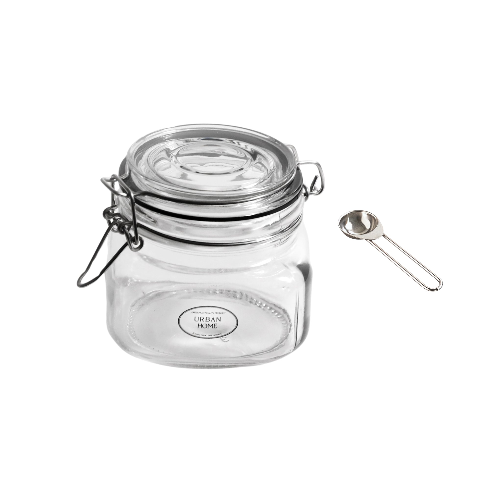 1/2 Gallon Glass Jar with Lid & 5ml spoon