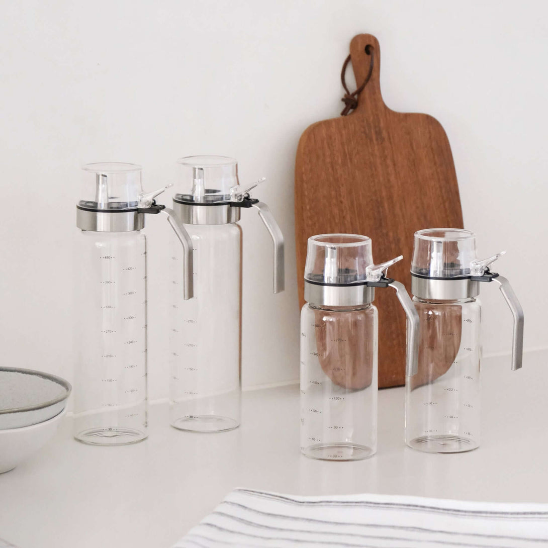 ubenkaku glass kitchen oil dispenser with lid