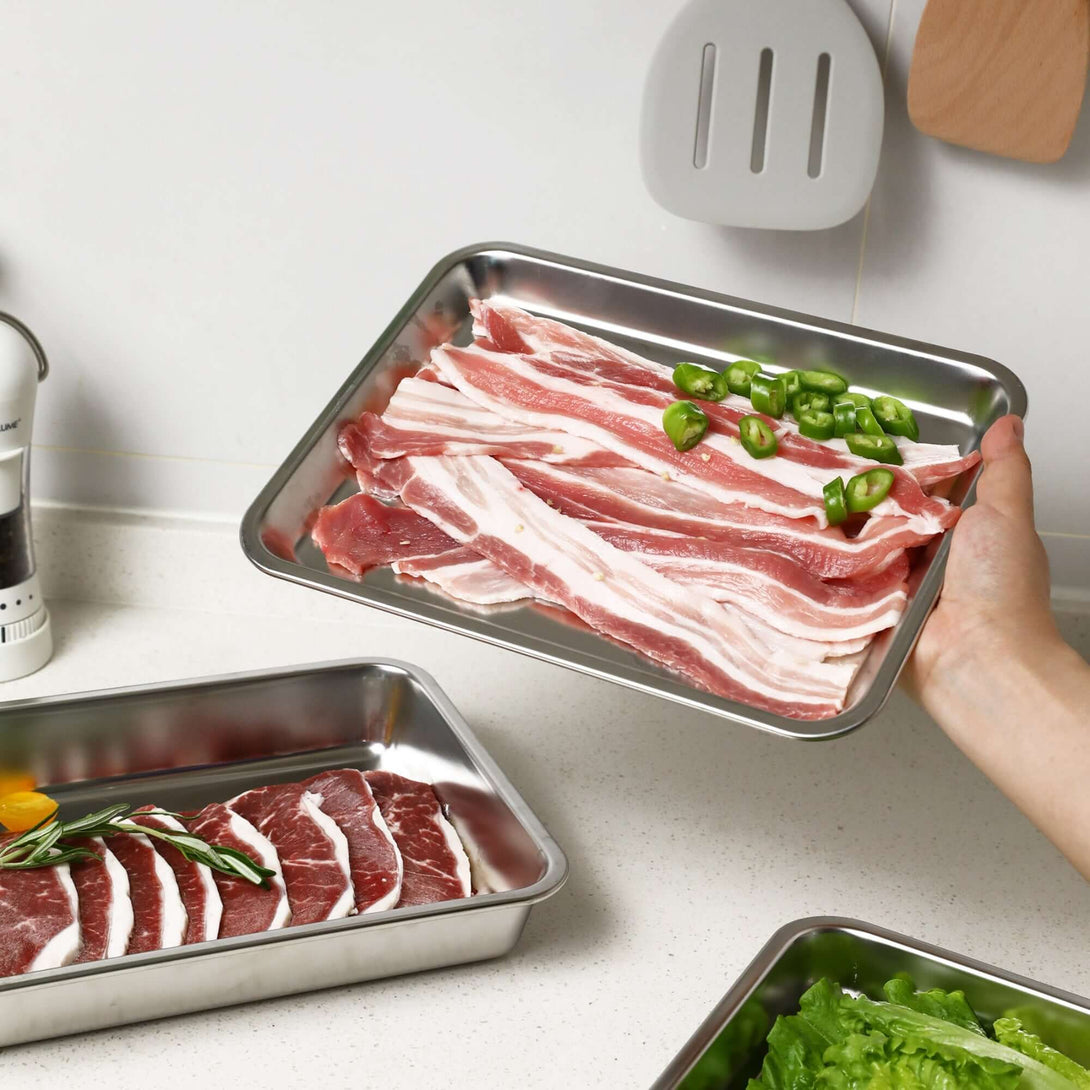 ubenkaku 18/8 stainless steel prep tray