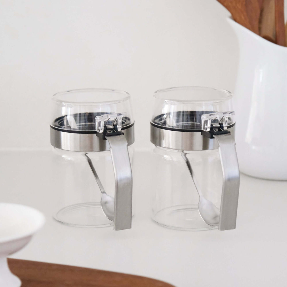 ubenkaku spice container stainless steel handle