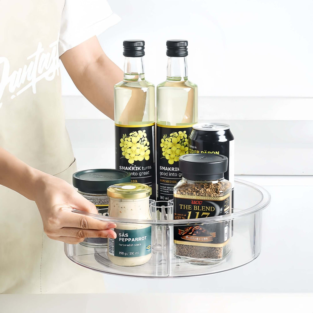 ubenkaku spice turntable with dividers