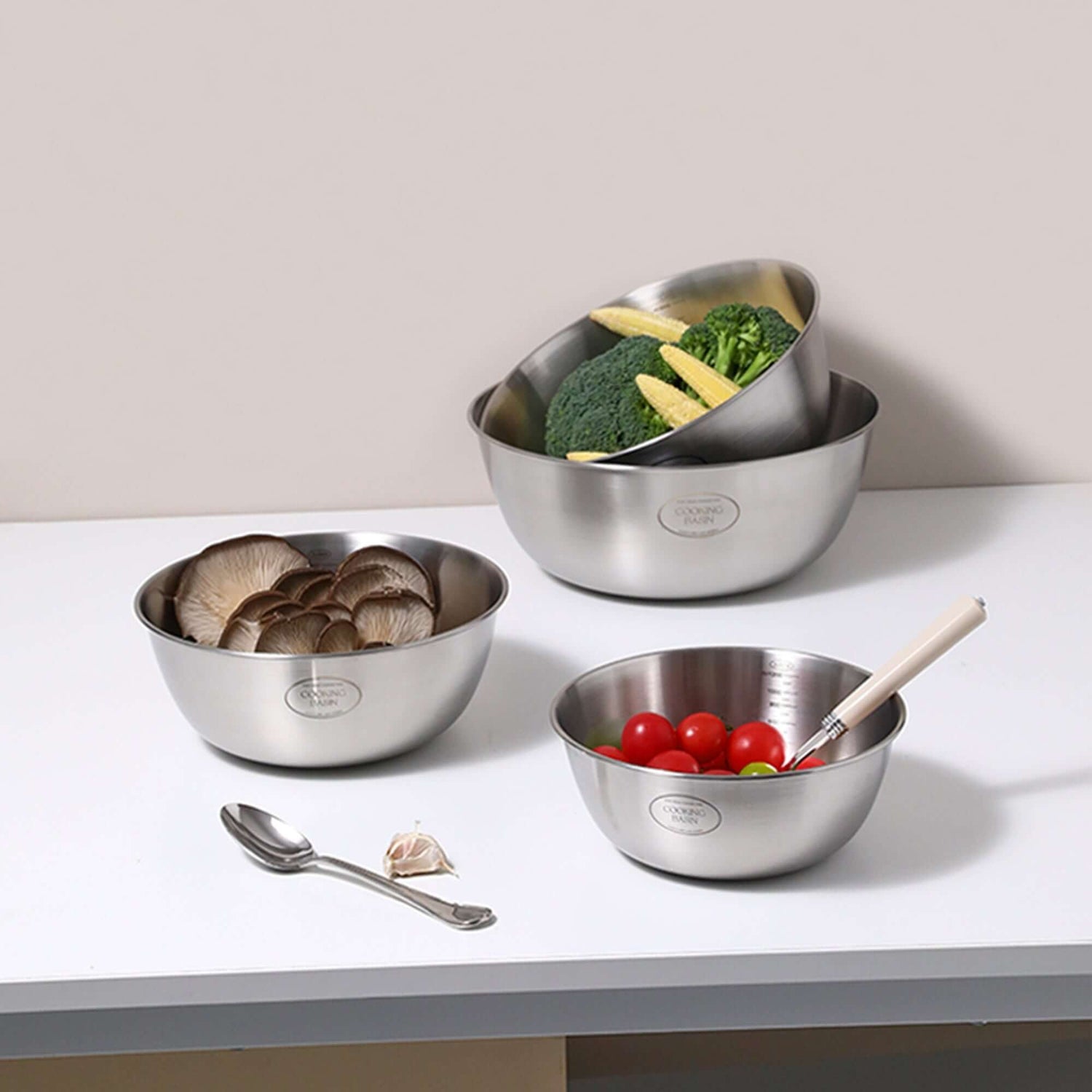 ubenkaku 18/8 stainless steel bowls for kitchen